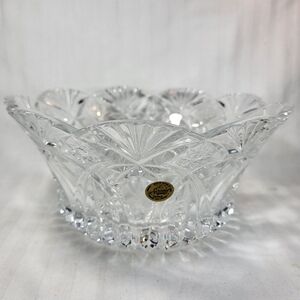 Cristal D’Arques BOWL Vincennes 9" Serving Centerpiece 24% Lead Crystal NOS *
